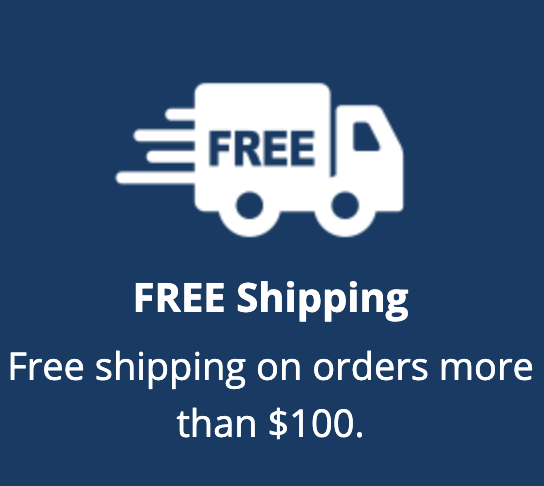 Free Shipping on Orders $100+